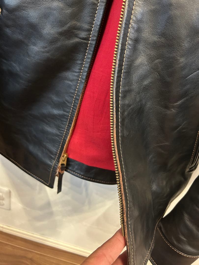 フラットヘッドヘッド　革ジャン