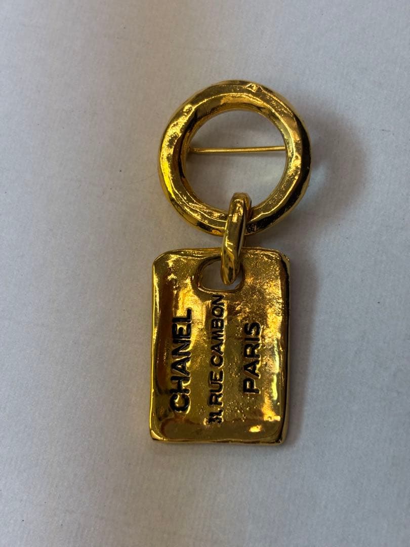 再値下げ！美品☆ビンテージシャネル☆CAMBONタグ ブローチ☆ゴールド