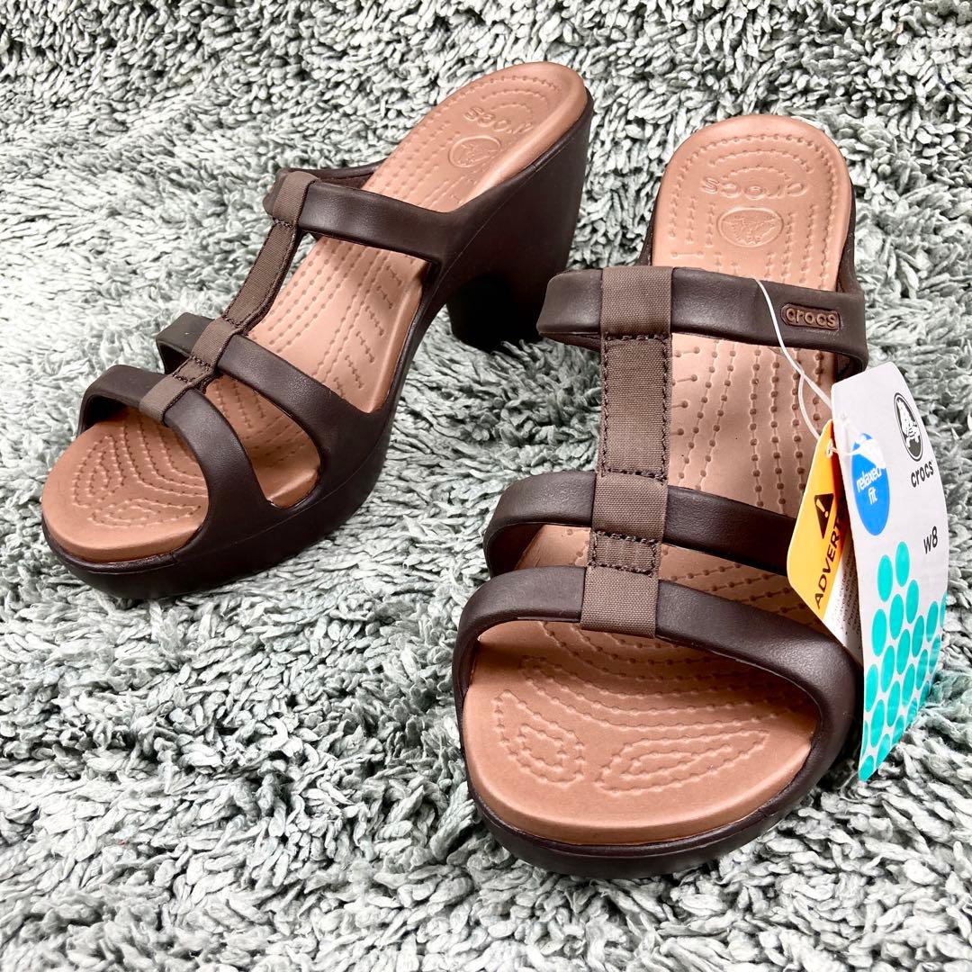 新品 CROCS クロックス　サイプラス W8 24cm ダークブラウン 廃盤