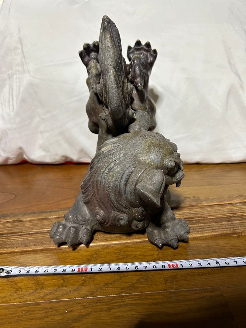 陶器獅子像 約30cm