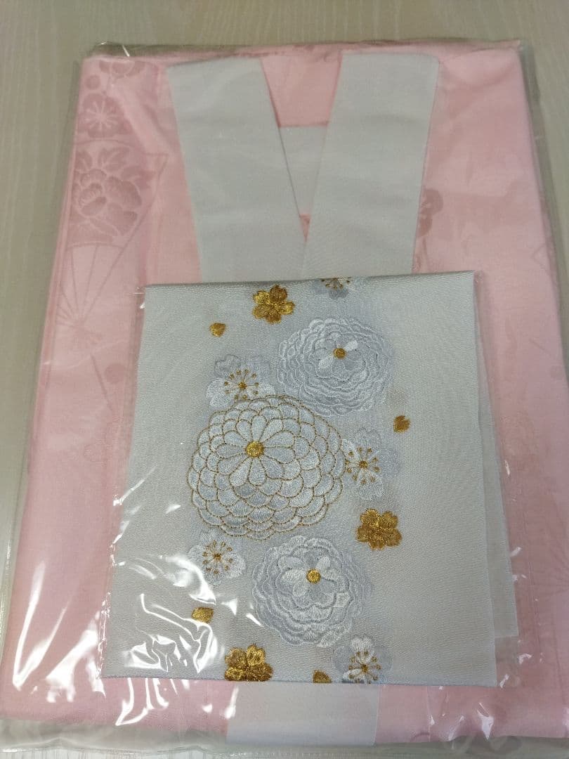 カリア　　　435.苺ミルクティー　振袖7点セット 正絹フルセット　成人式