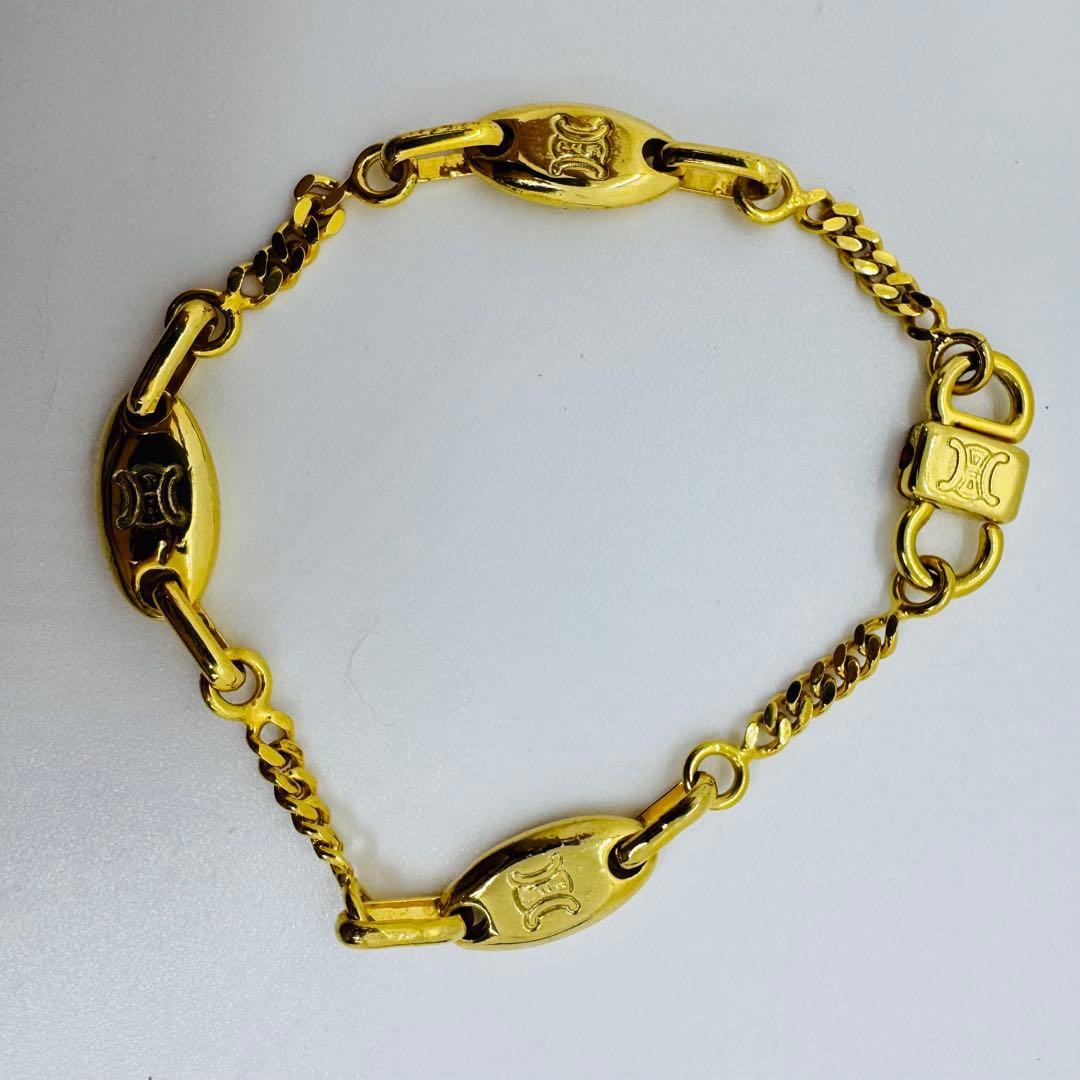 ✨CELINE✨セリーヌ✨ヴィンテージ✨マカダム✨ブレスレット✨袋付き✨