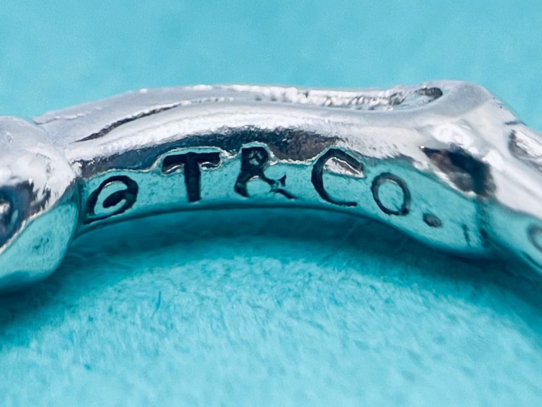 c870 希少　美品　オールド　ティファニー　バンブー　リング　925 約4号