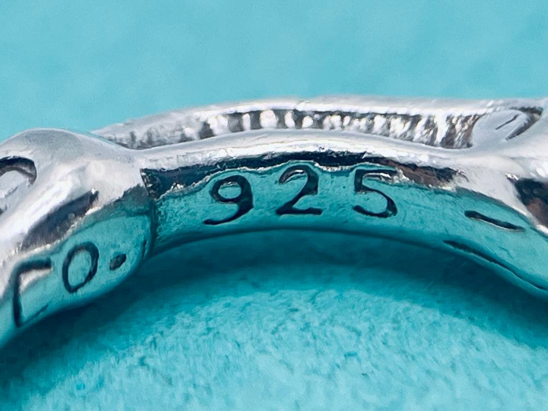 c870 希少　美品　オールド　ティファニー　バンブー　リング　925 約4号