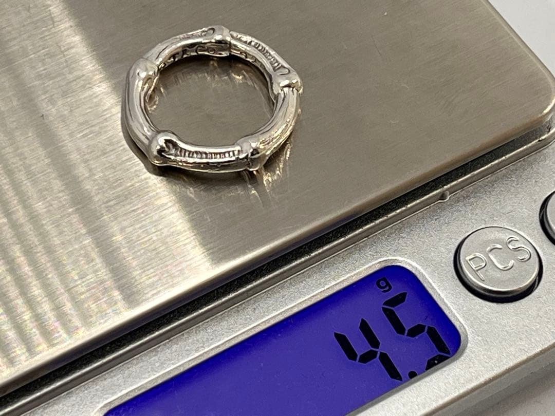 c870 希少　美品　オールド　ティファニー　バンブー　リング　925 約4号