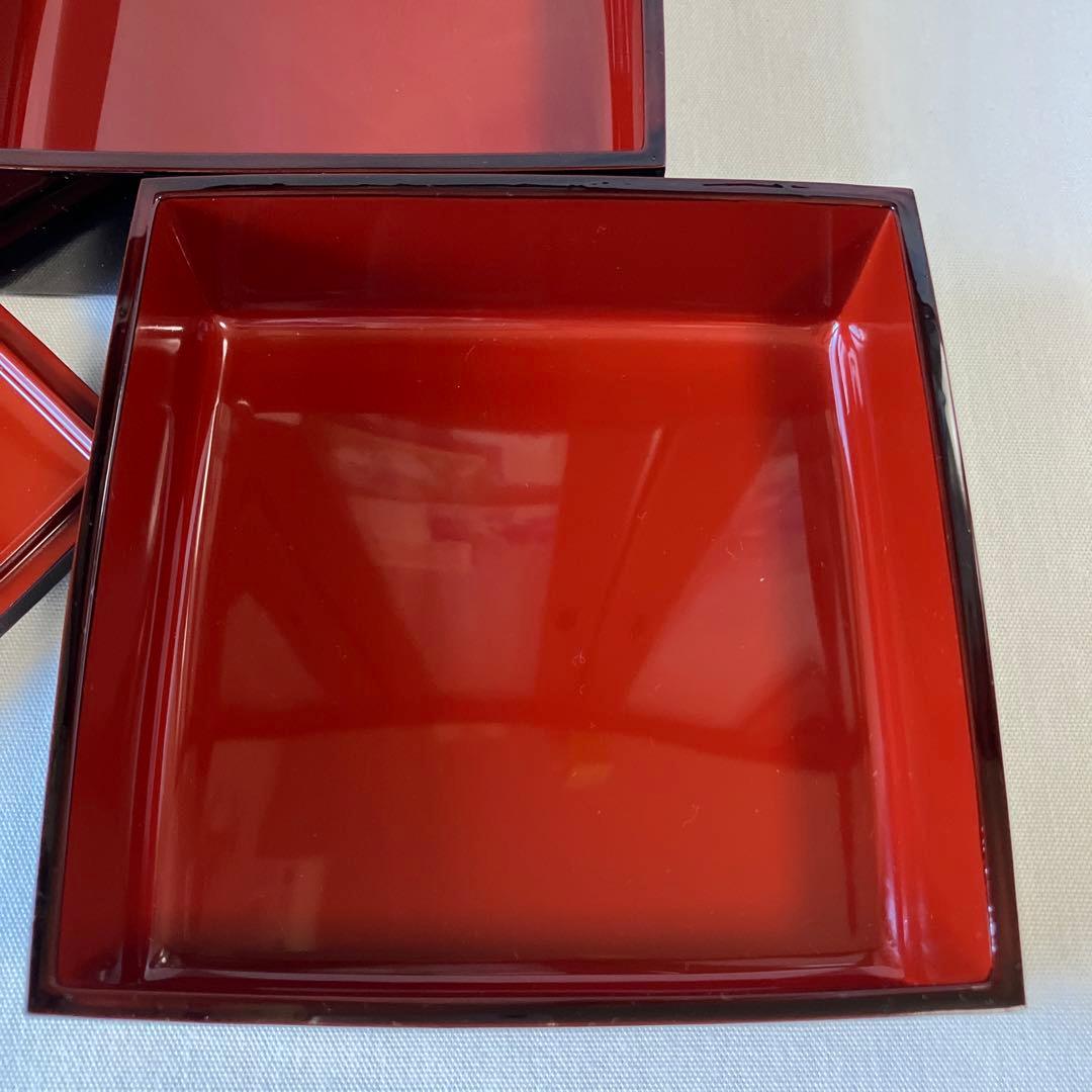 越前漆器　越前塗　溜塗り　本重箱　お重　重箱　二段重　二段重箱春秋蒔絵　桜と紅葉