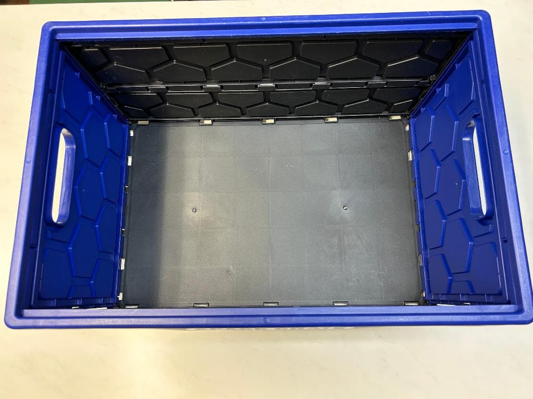 送料無料 コストコ 折りたたみコンテナ青色 46L 8個セット