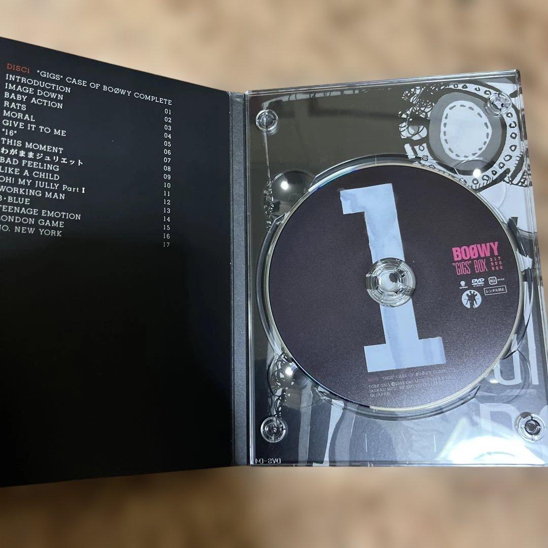 BOØWY GIGS BOX DVD 限定盤, ライブ盤, ボックスコレクション