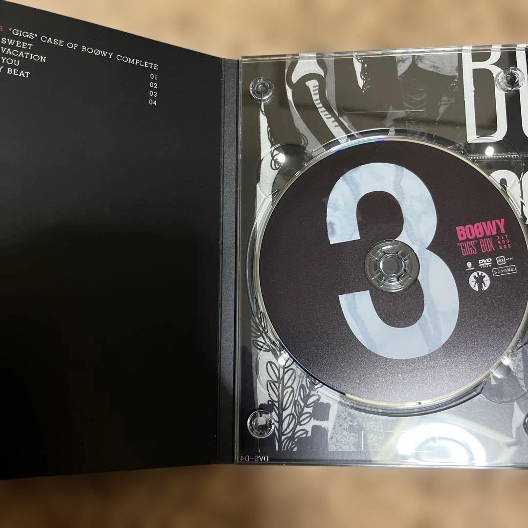 BOØWY GIGS BOX DVD 限定盤, ライブ盤, ボックスコレクション