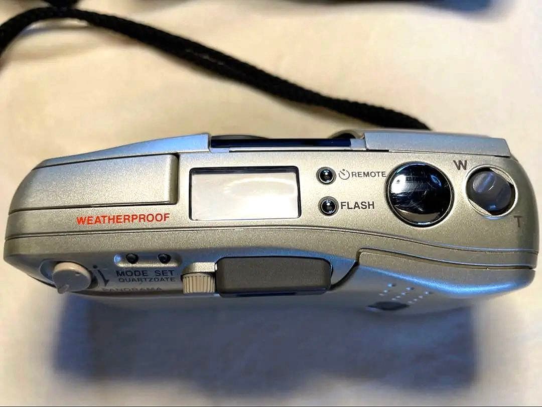 【SALE】OLYMPUS μ[mju:]105フィルムカメラシルバーケース付き