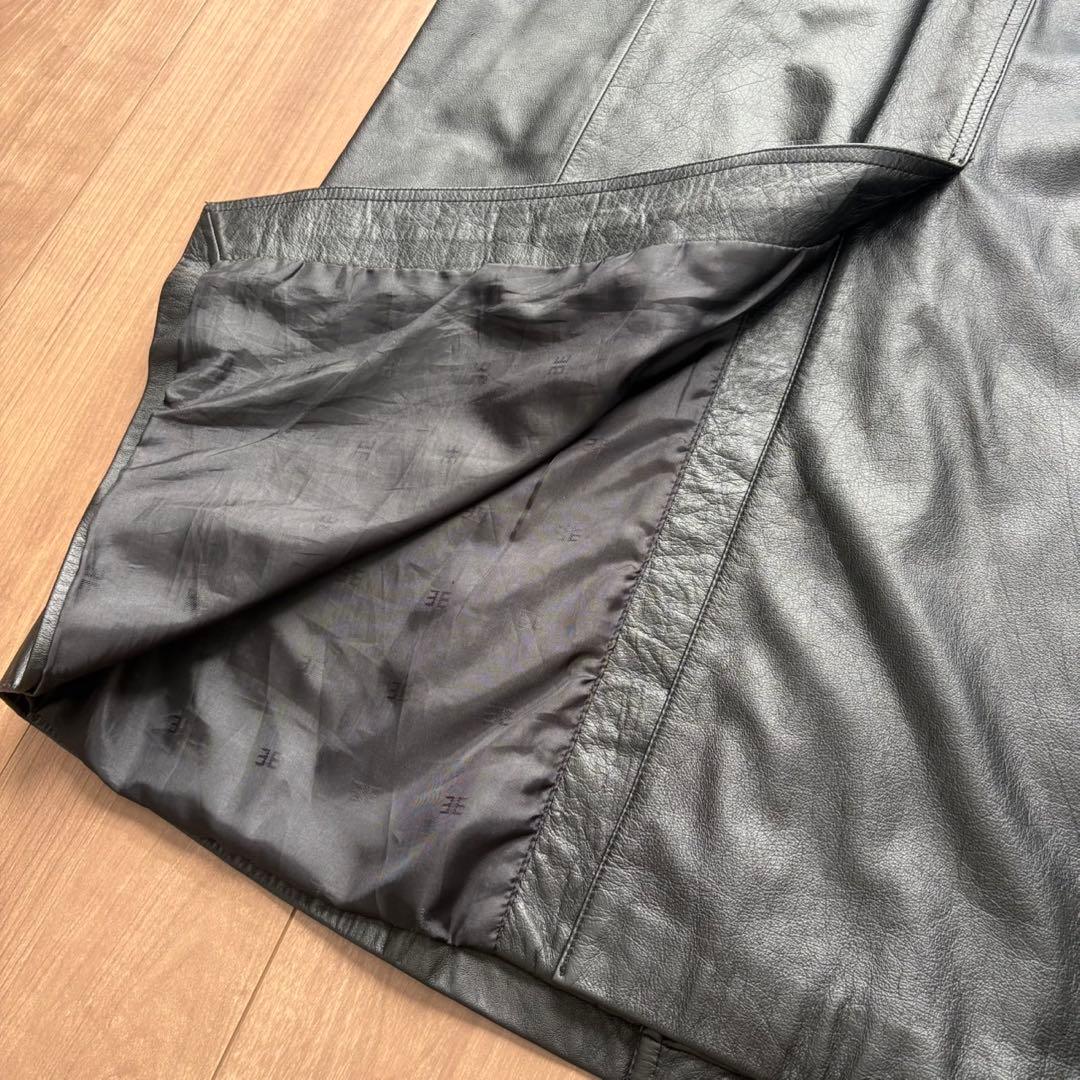 美品 Castelbajac レザーコート XL リアルレザー ベルト付 Y2K