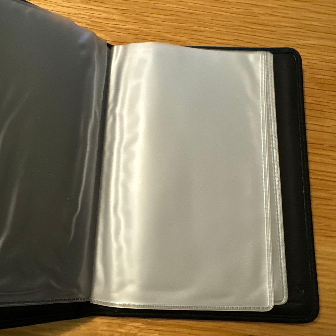 COACH 革　フォトアルバム　ブックカバー　黒