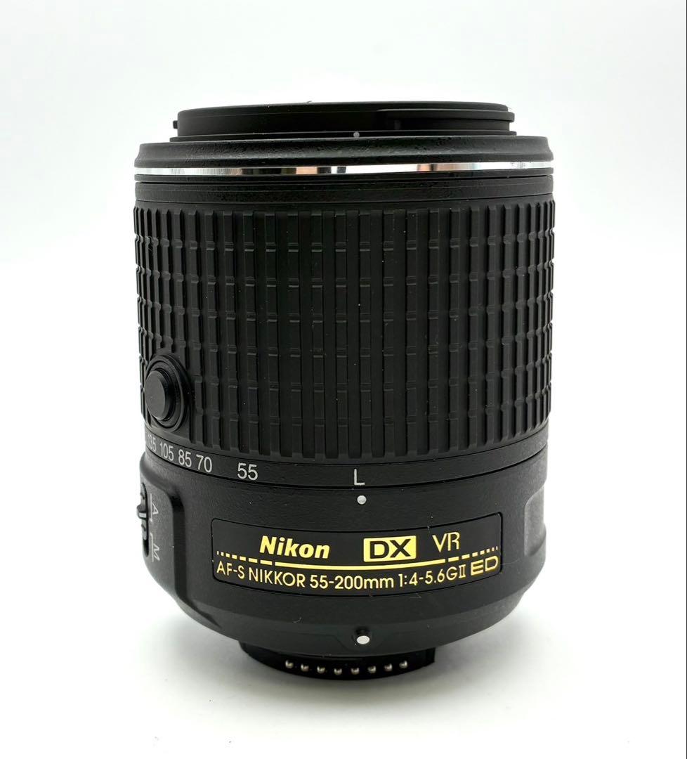 【美品】Nikon 55-200mm f4-5.6G II ED VR望遠レンズ