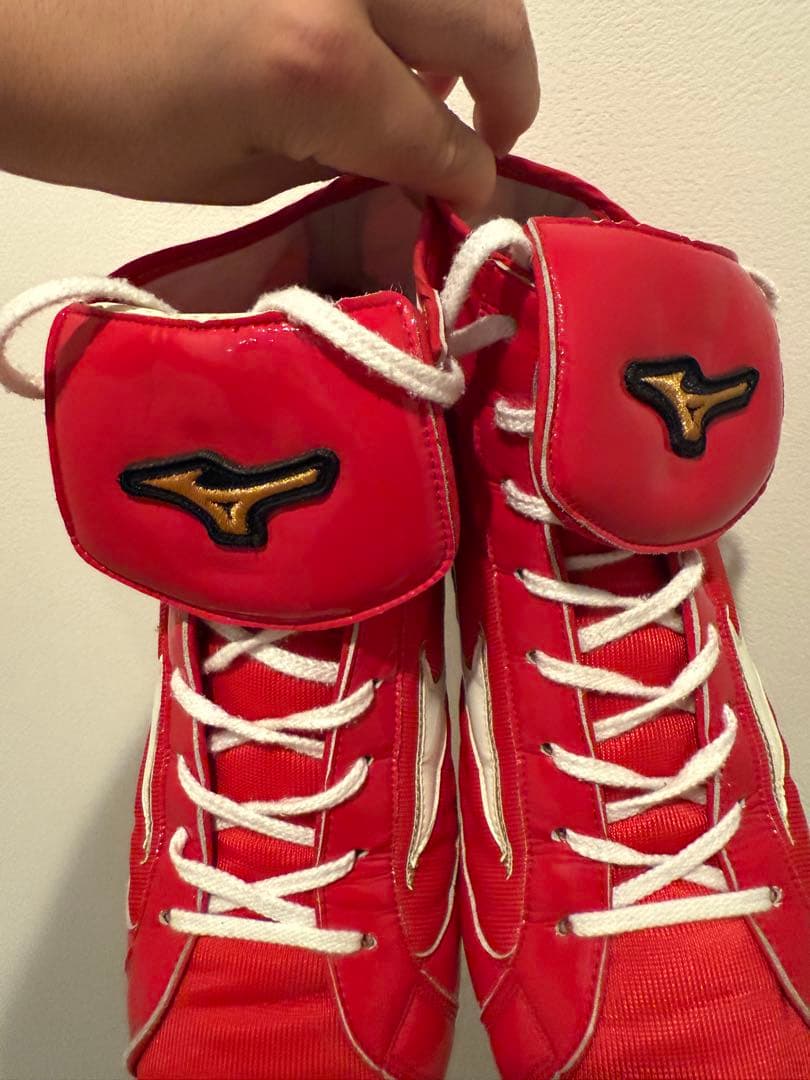 p*o様 ミズノ　ボクシングシューズ　レッド　28.0cm