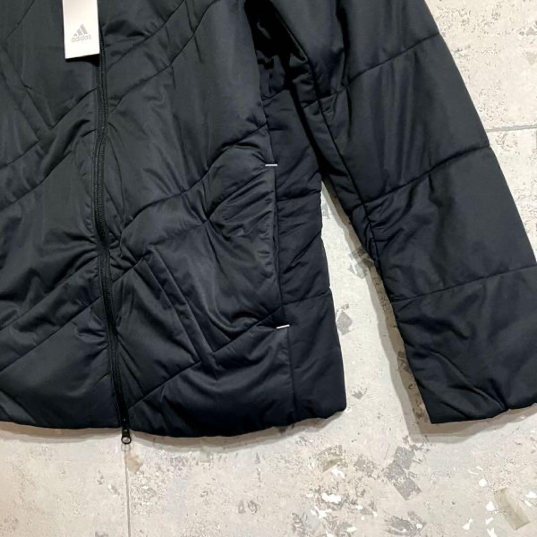 新品 レディースS adidasゴルフキルティング中綿ジャケット&スカート 黒