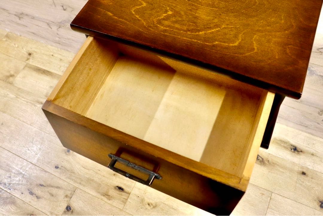 GMIS118A○曙工芸製作所 電話台 飾り台 レトロ 花台 収納 木製 ア