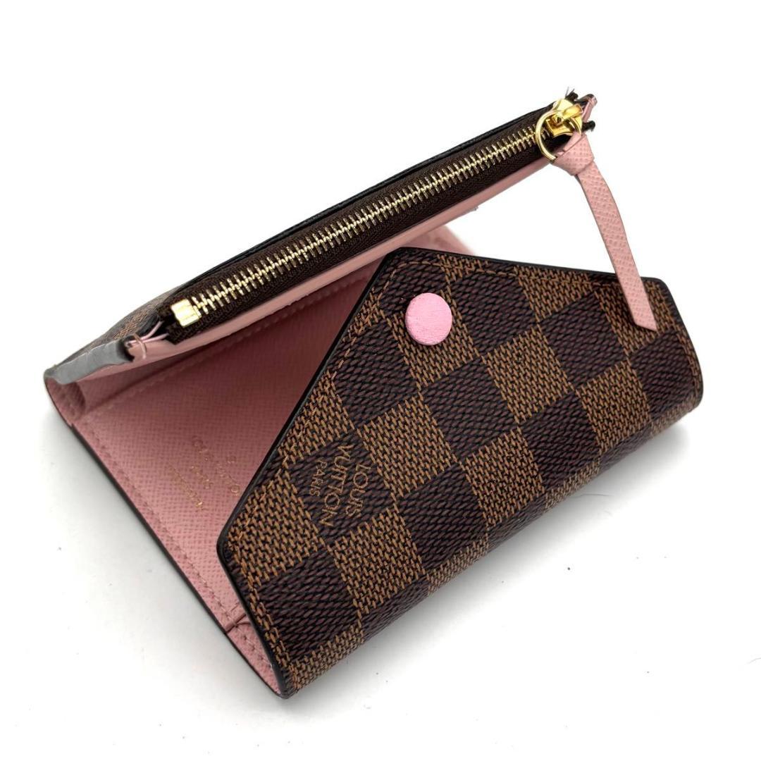 【超美品】ルイヴィトン ポルトフォイユ ヴィクトリーヌ ダミエ 三つ折り財布