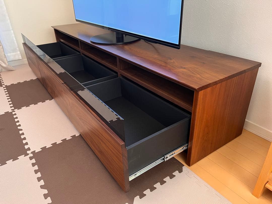 レンジⅡ　テレビボード ウォールナット　200cm 送料込み