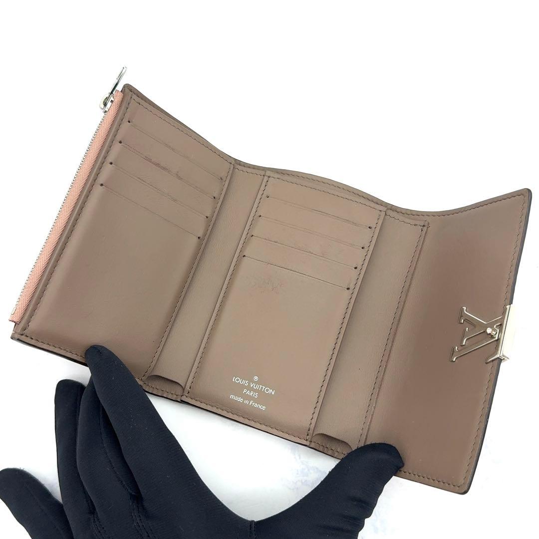 【最高級美品】ルイヴィトン カプシーヌ コンパクト 三つ折り財布 マグノリア