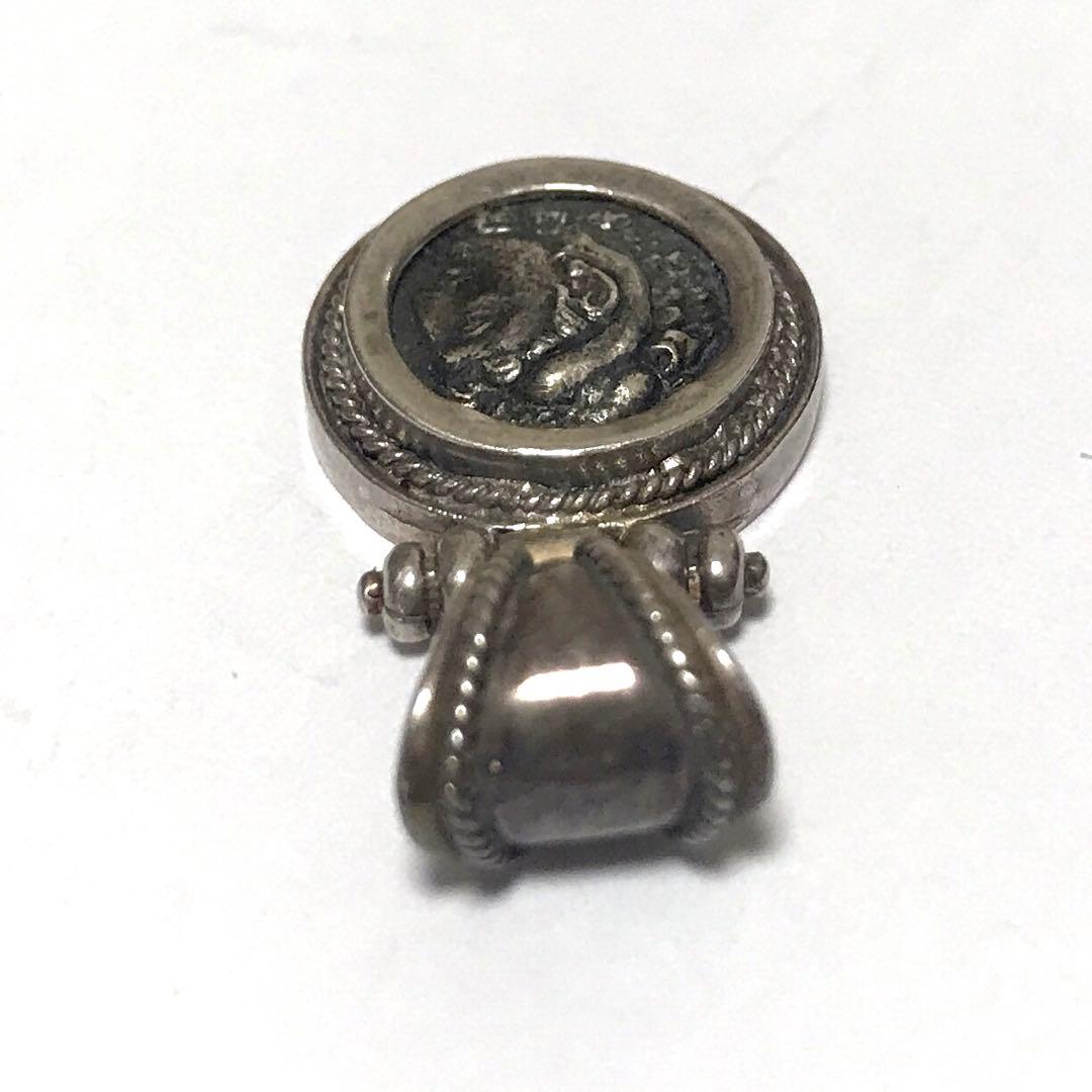 ローマ時代  アンティーク ペンダントトップ 古銭 アレキサンダー大王