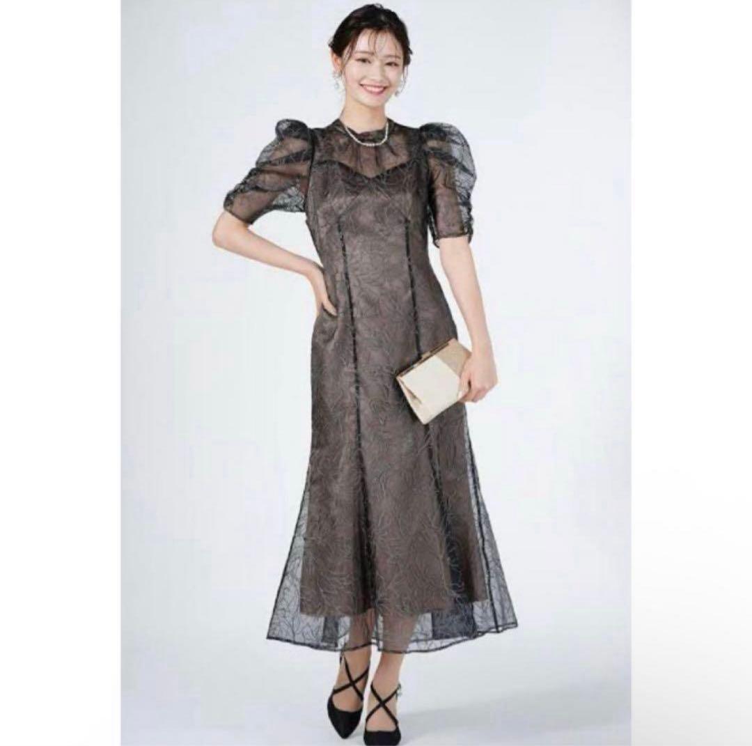 【a★】‼️値下げOK‼️Lilly Brown パフスリーブワンピ S