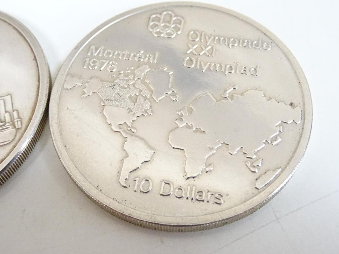 あ*3様 鹿031 カナダ モントリオールオリンピック 1976年 10ドル 銀