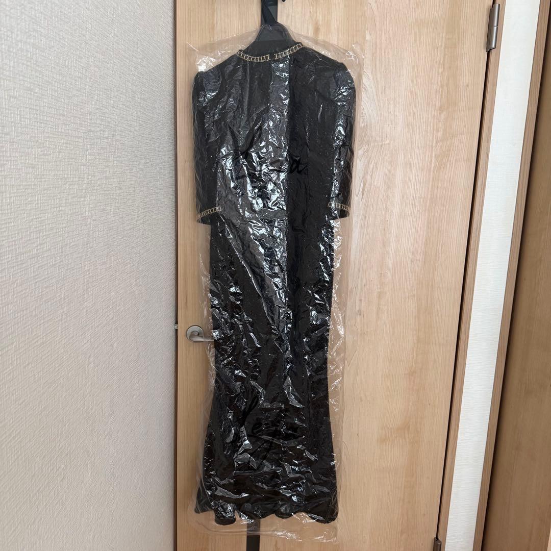 ⭐︎みいさま専用）未使用）Leja/ラメ混ツイードパール釦スパンコール刺繍ドレス