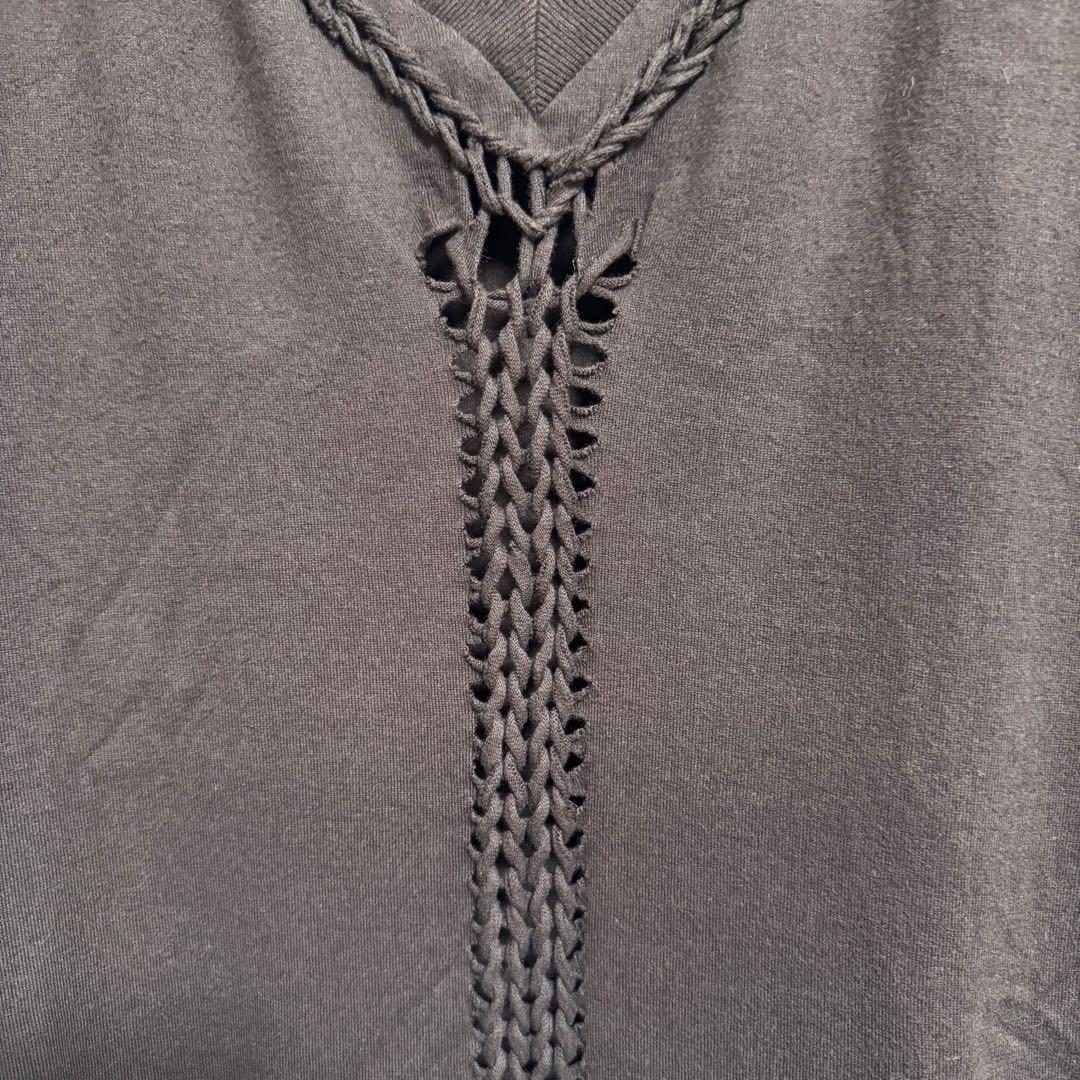 トップス 07SS ABOUT A BOY Braided Mesh V-neck T