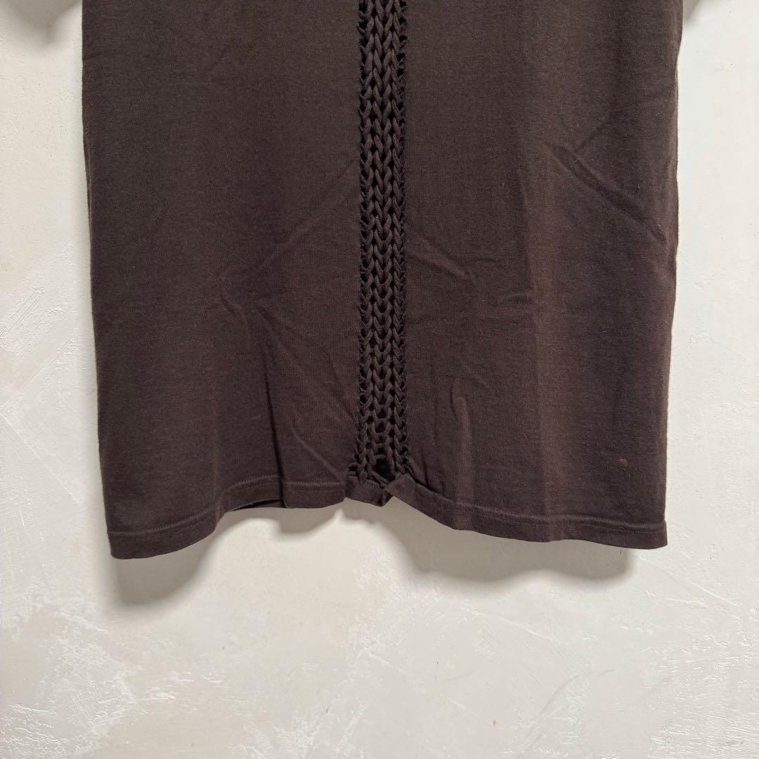 トップス 07SS ABOUT A BOY Braided Mesh V-neck T