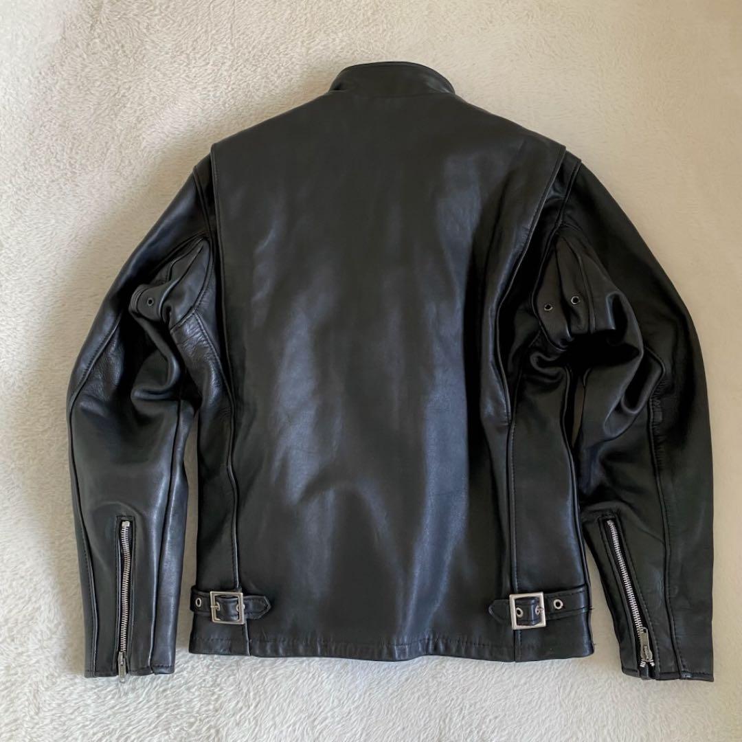 schott ライナー付き　ライダースジャケット　レザー　黒　36 USA製