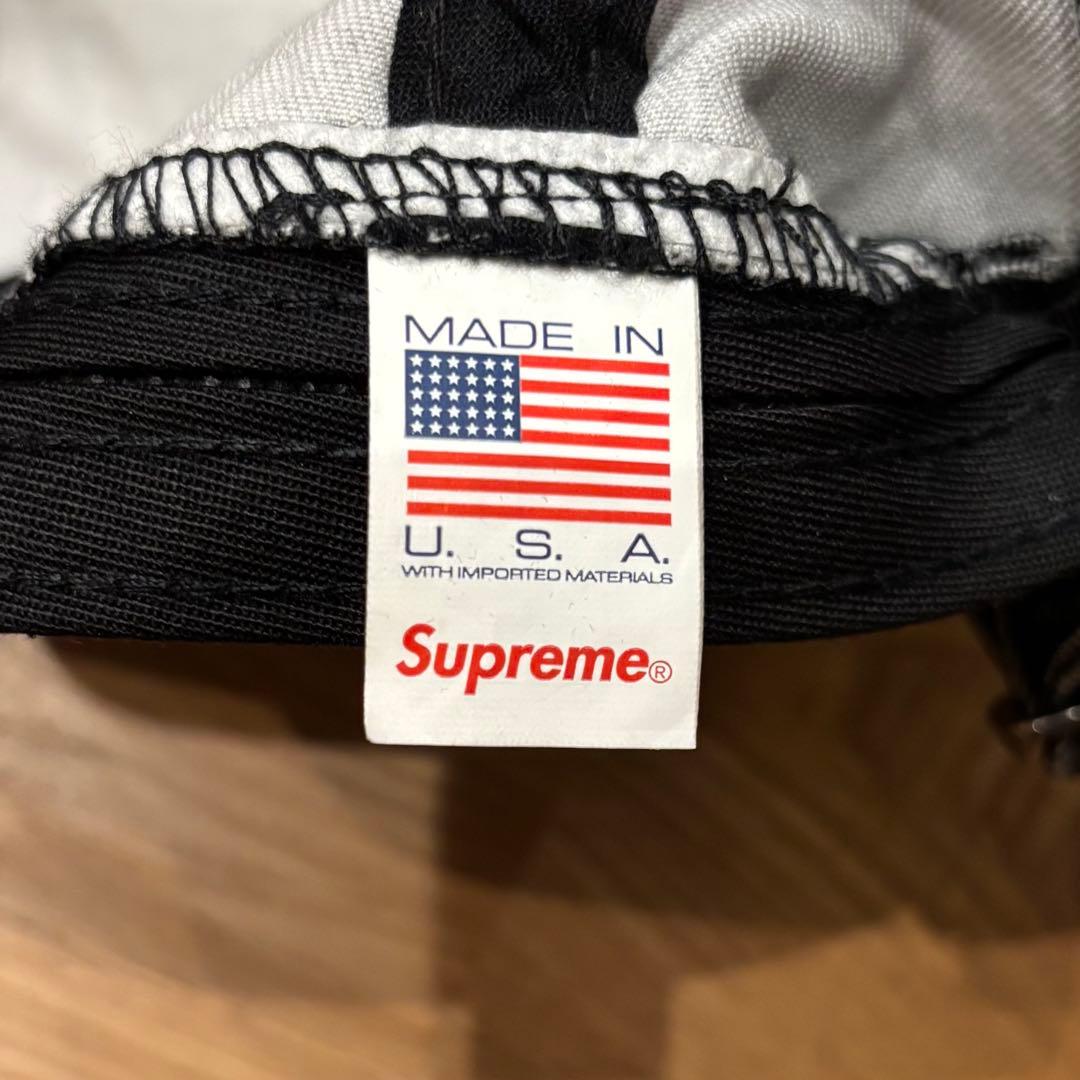 【新作】Supreme 2-Tone S Logo 6-Panel 黒 Sロゴ
