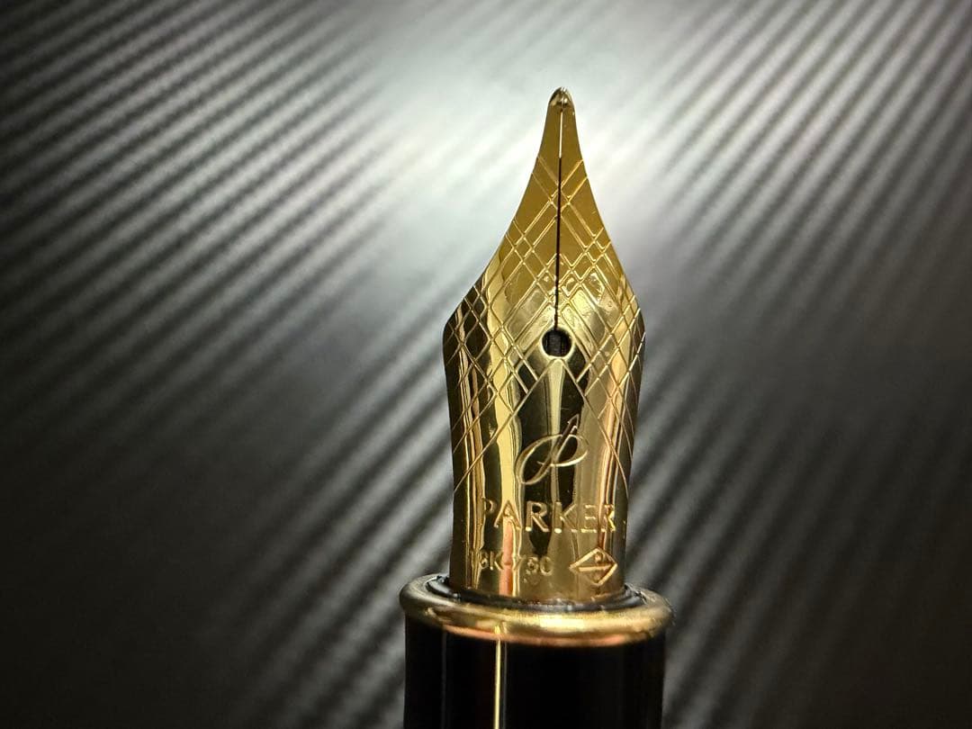 未使用に近い パーカー ソネット プレミアムチョコレート F 細字 万年筆