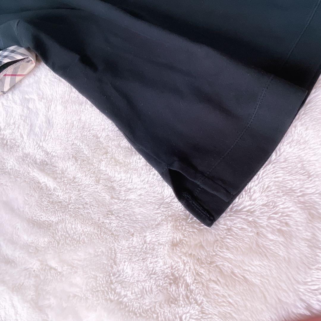 バーバリー ノバチェック 黒 ポロシャツ 襟付き M BURBERRY