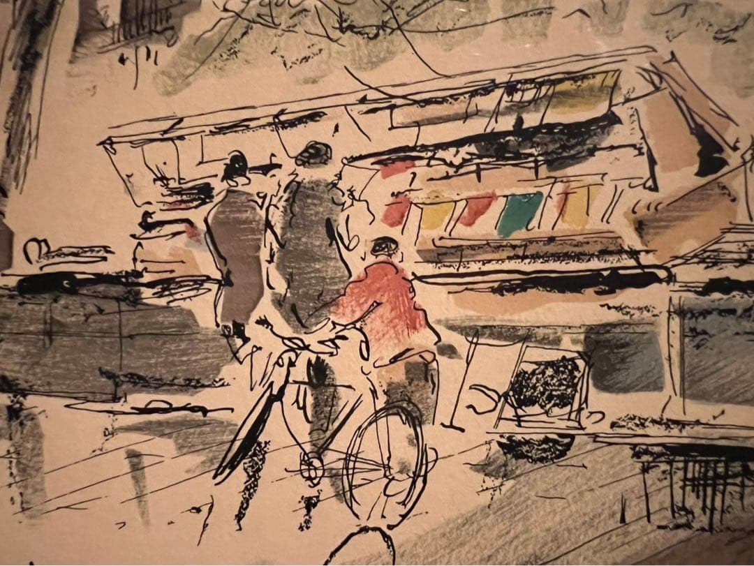 ピエール・モロ ノートルダムとブキニスト パリ 額縁 アート インテリア