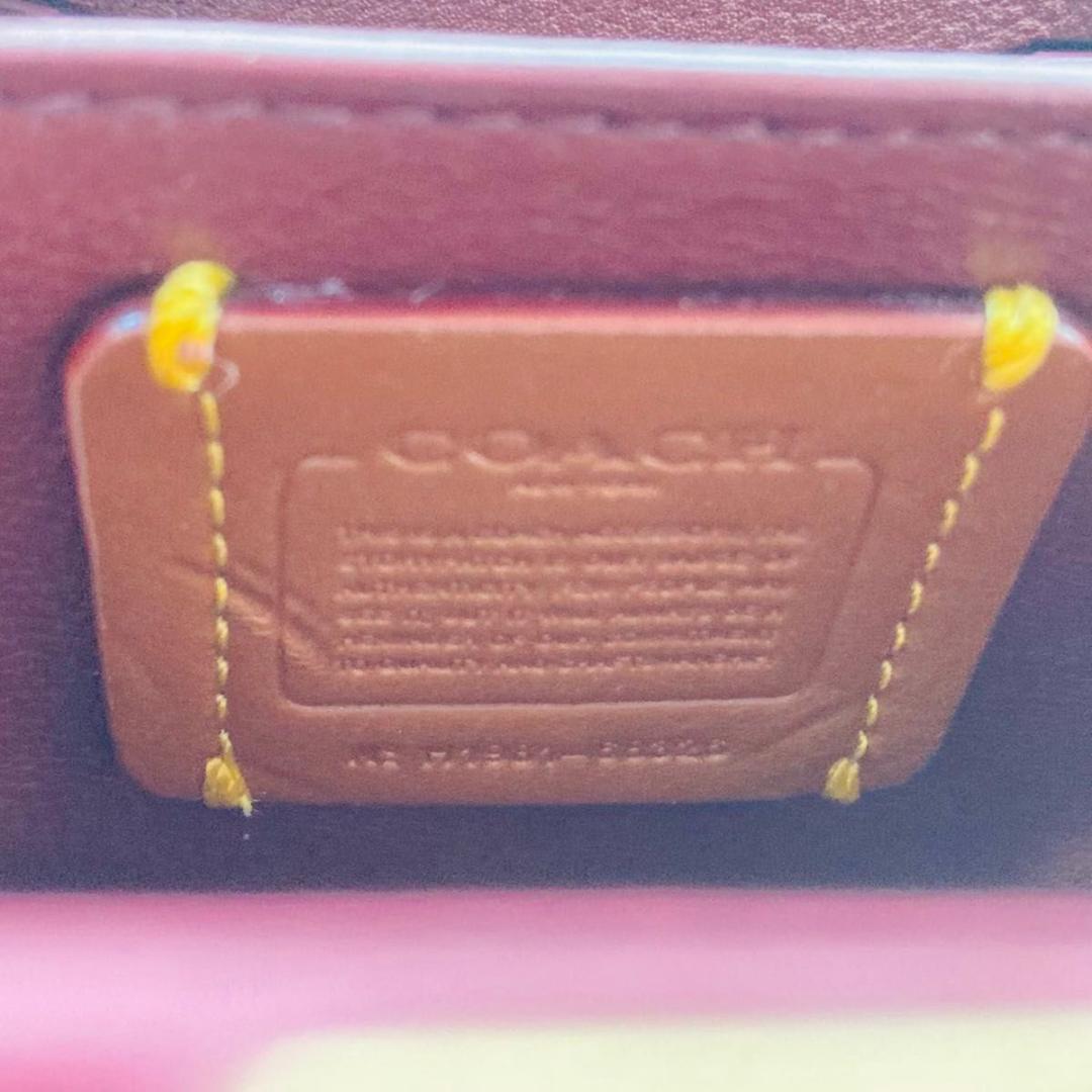 COACH コーチ キスロック がま口 ケース ポーチ ピンク
