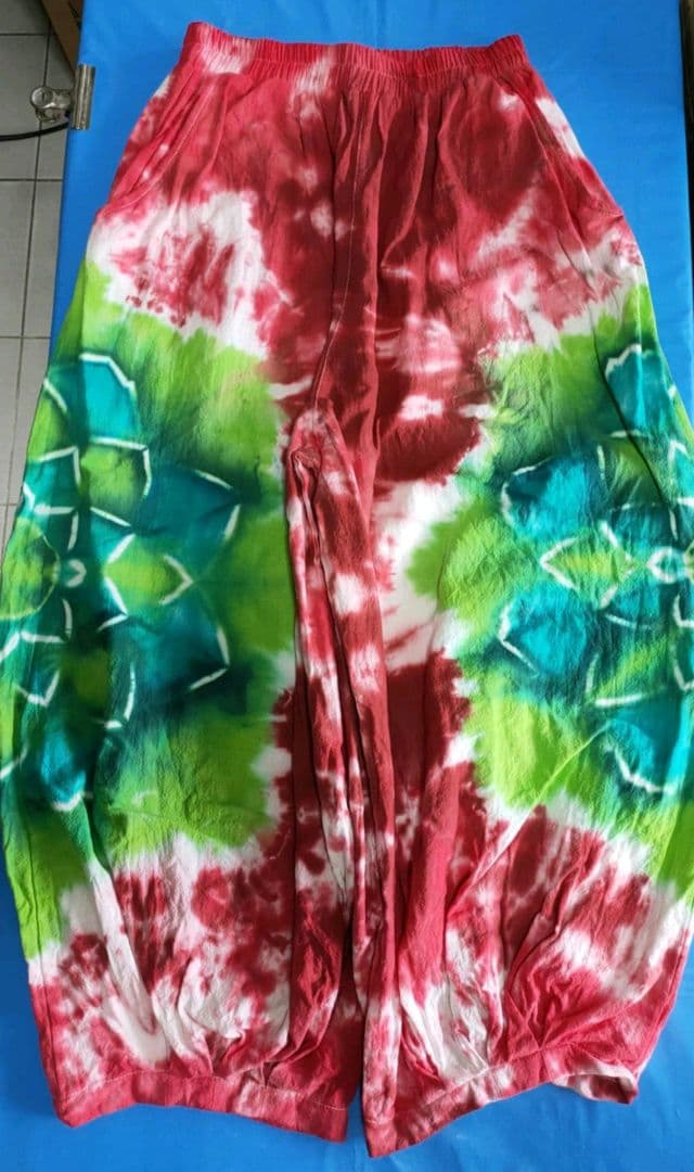 エスニック　タイダイ染め　アラジンパンツ　天然コットン　注文商品　タイ製
