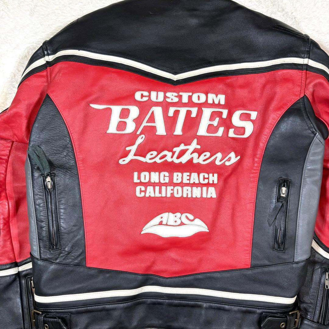 ベイツ BATES レザーシングル ライダースジャケット