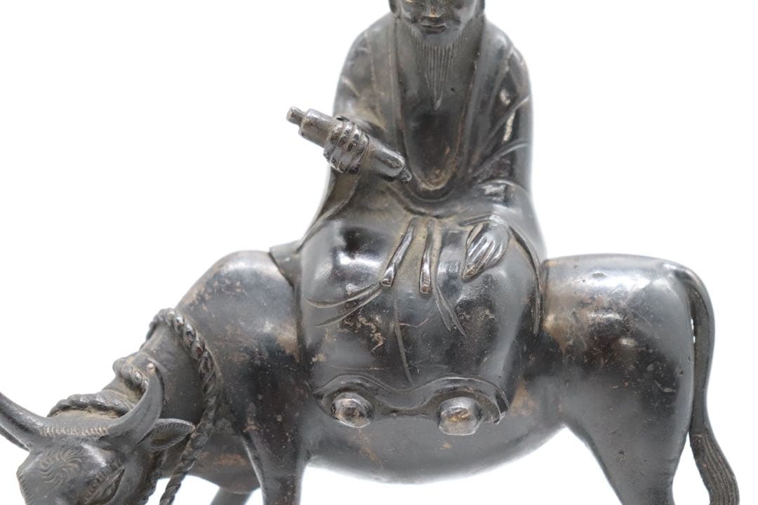 時代　古銅製　孔子　アンティーク　古銅器　送料込み250901