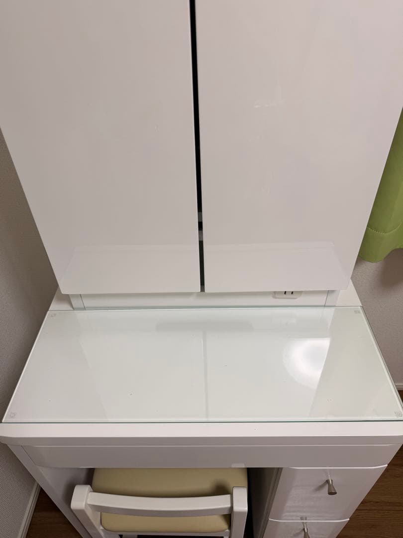 最終値下げ　NITORI ホワイト ドレッサー 鏡台　美品　即購入　椅子付き