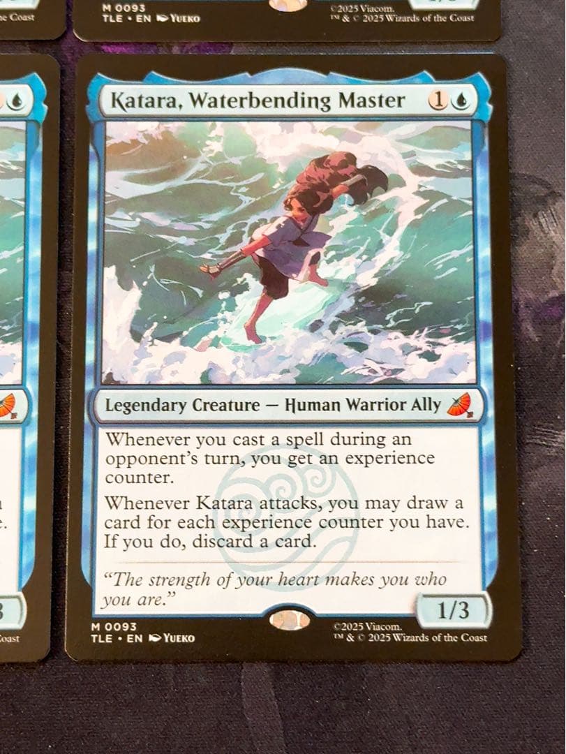 水の技の達人、カタラ　英語　4枚セット