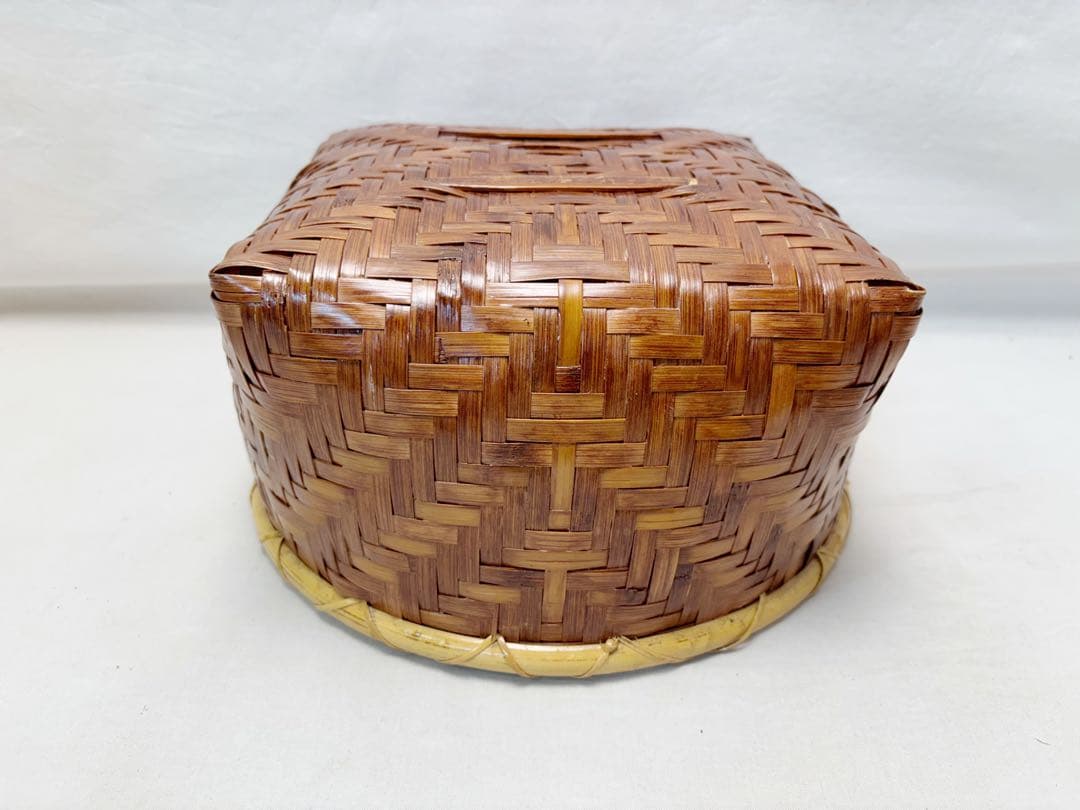 ほぼ未使用 茶道具 炭道具 油竹 炭斗 利休好写 炉用 炭籠 炭取 竹籠