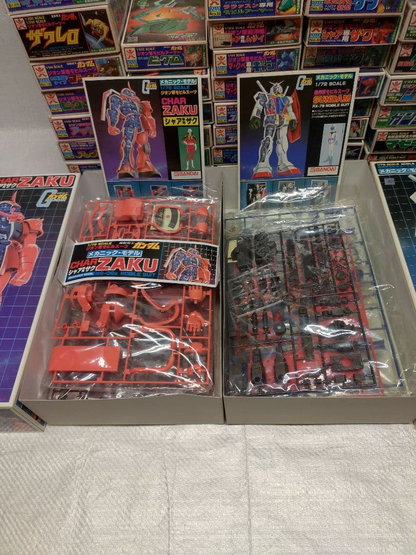 バンザイバンダイ ガンダム プラモデル セット