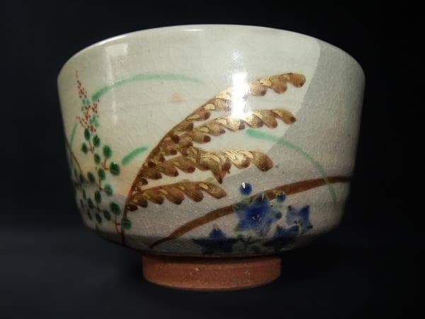 乾山写 平安 紫雲 「橋本紫雲」 むさし野文 色絵 京焼