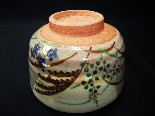 乾山写 平安 紫雲 「橋本紫雲」 むさし野文 色絵 京焼