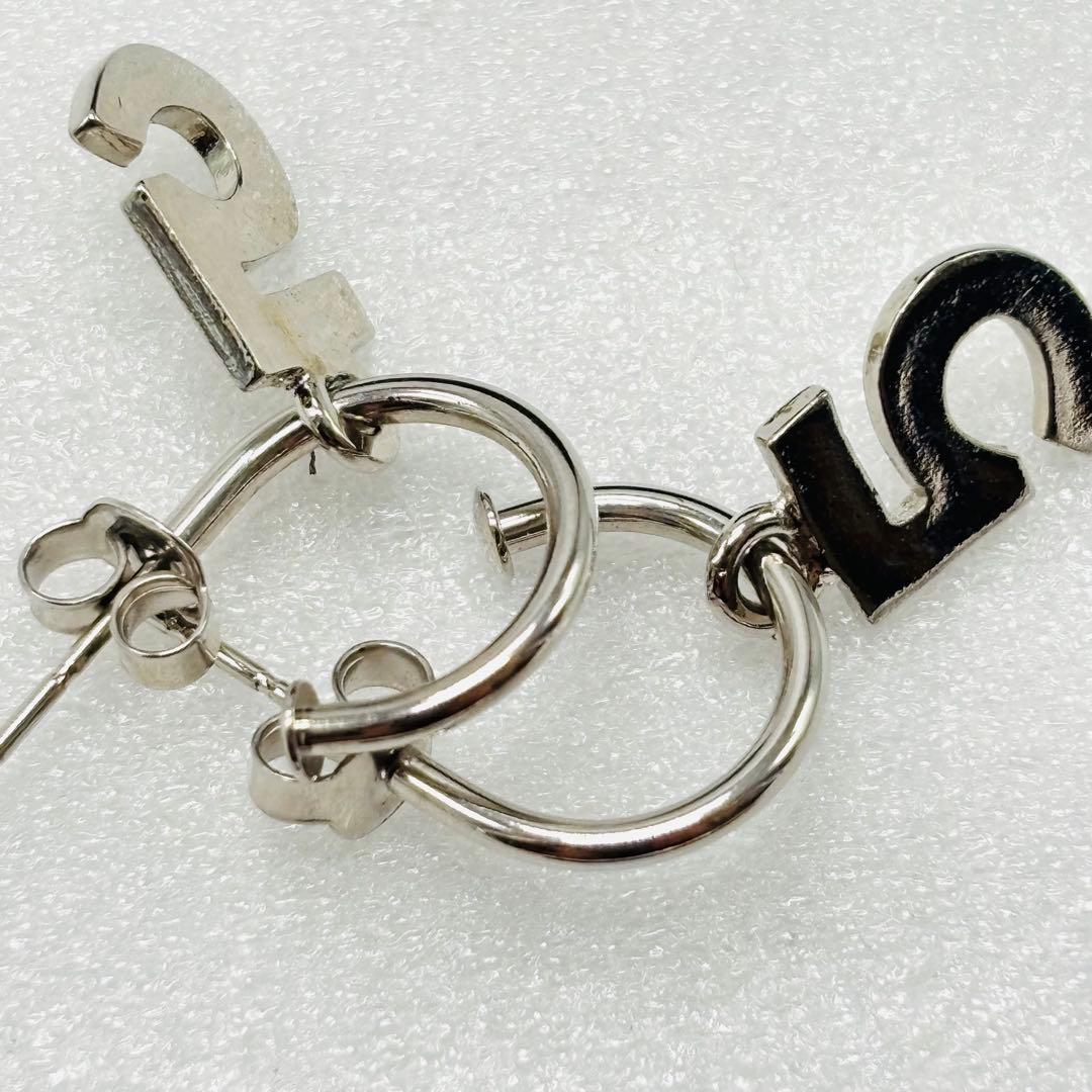美品　CHANEL シャネル ピアス　No5 ユニセックス　シルバー　5