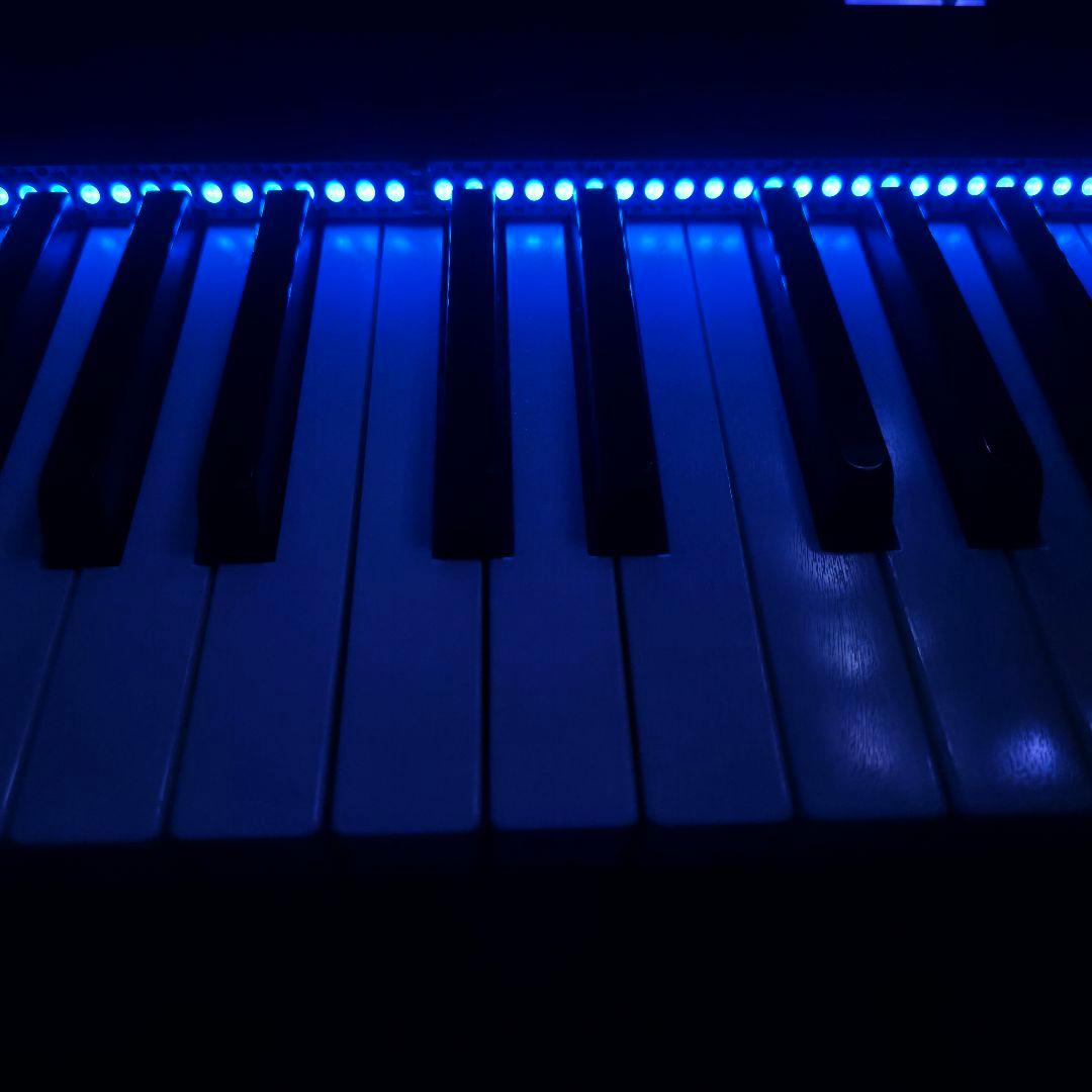 ピアノLEDビジュアライザー 電子ピアノ用 MIDI接続 配線済み