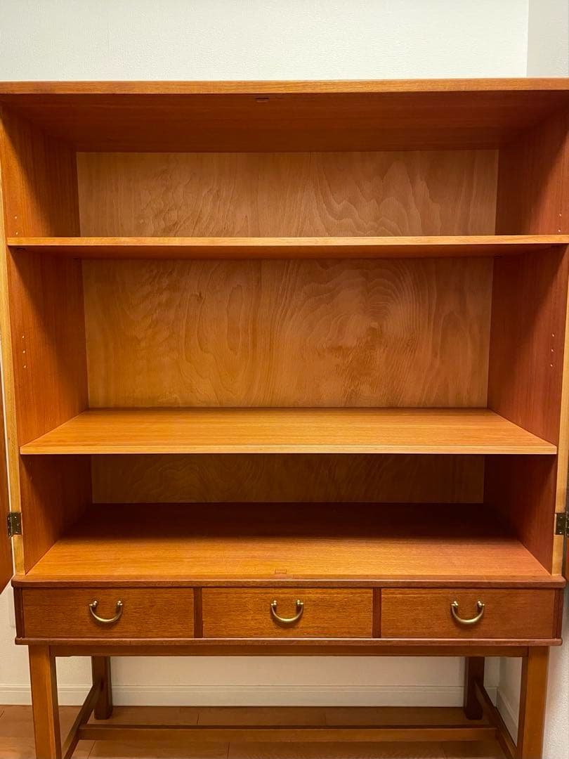 北欧ヴィンテージキャビネット チーク×ビーチ