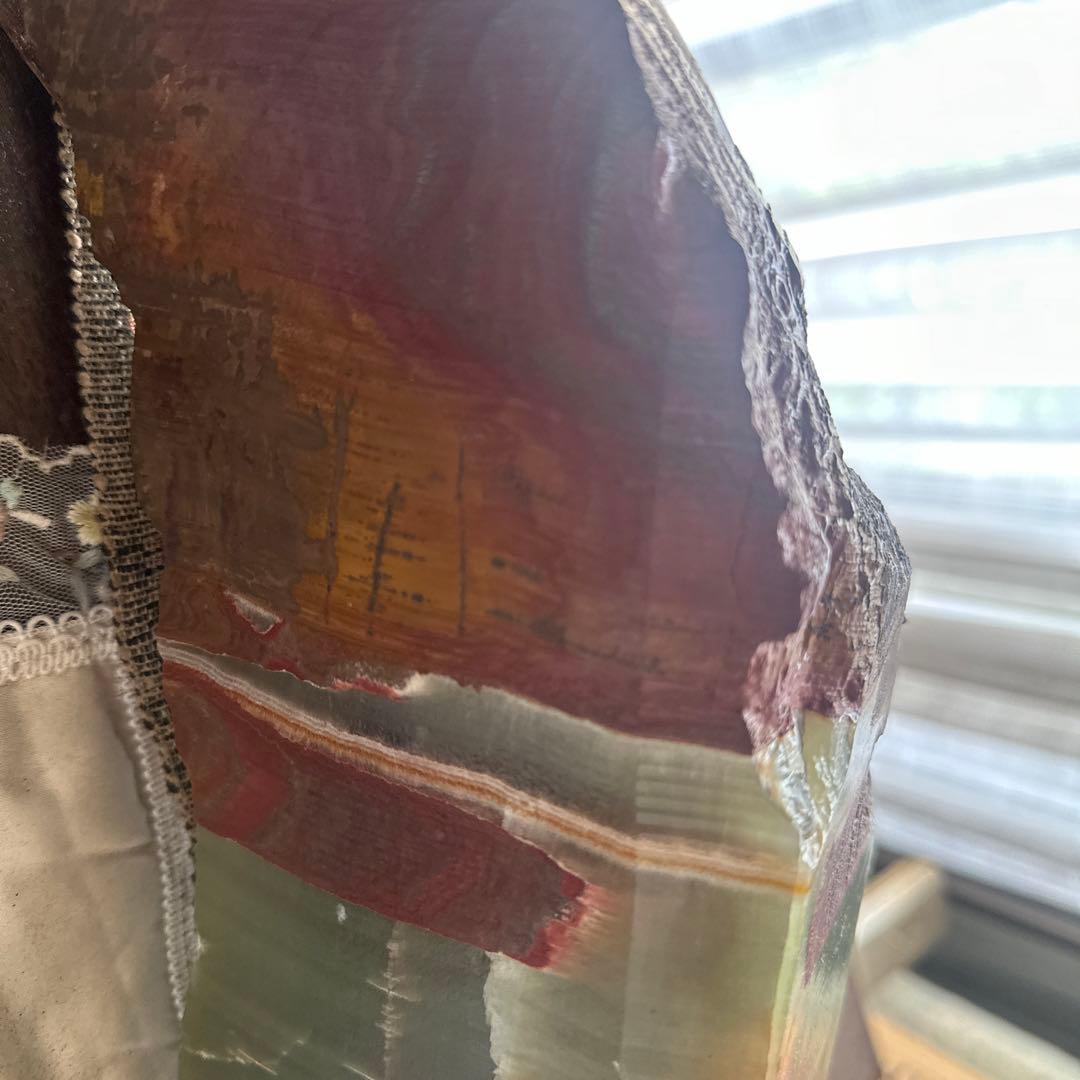 幸運の球　石　置物