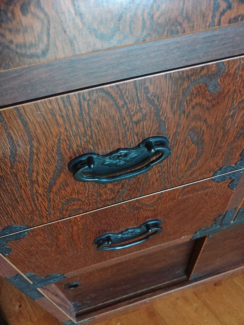 希少　けやき民芸 階段タンス 民芸箪笥 和家具 和風インテリア 和モダン　レトロ