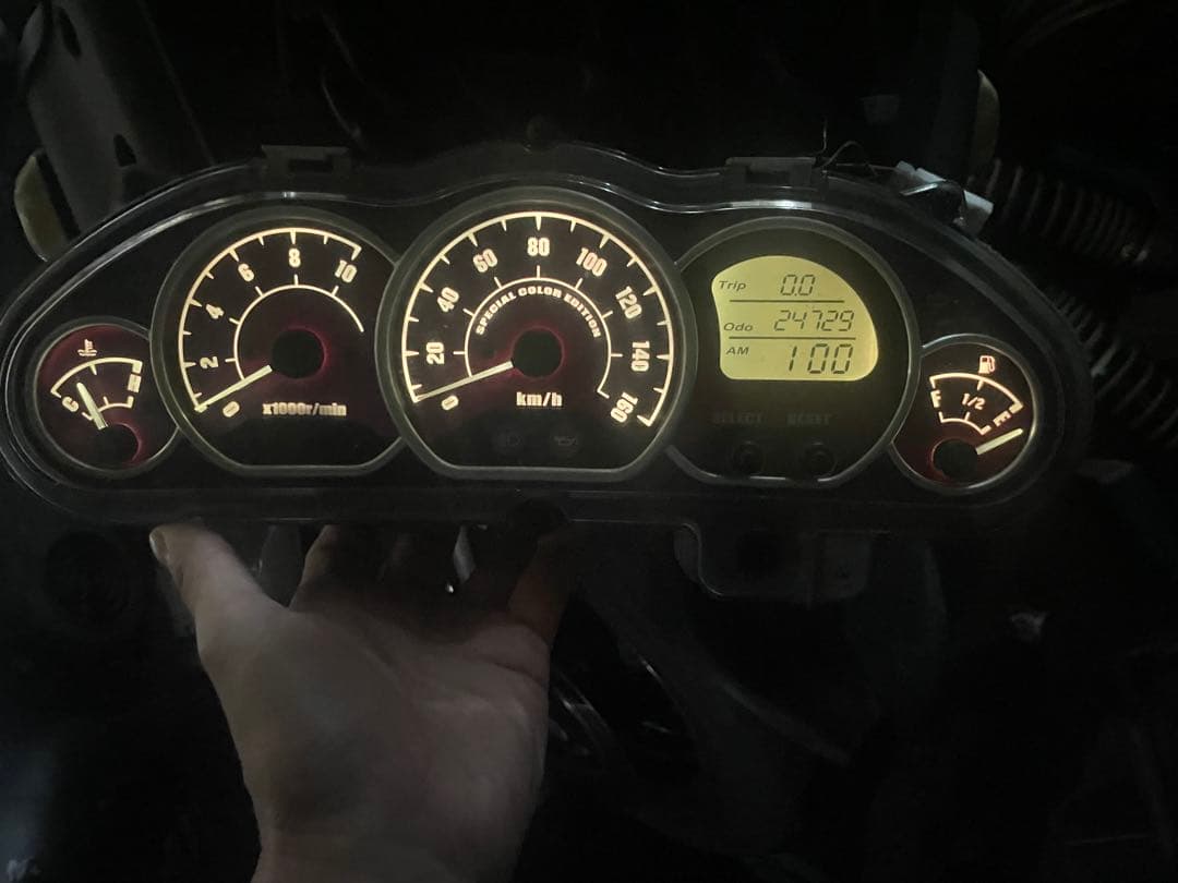 ヤマハ マジェスティ250 SG03J マジェ 5連マジェ 赤 レッド メーター